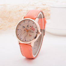 Cartoon Watch Women Fashion Casual Watch Little Cat Pattern Wristwatch Quartz Dress Vogue Watches reloj mujer J4U66
