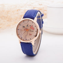 Cartoon Watch Women Fashion Casual Watch Little Cat Pattern Wristwatch Quartz Dress Vogue Watches reloj mujer J4U66