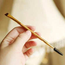 ComingMakeup Bamboo Handle Double Eyebrow Brush + Eyebrow Comb Set J4U66