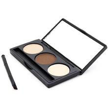 Eyebrow Powder Eye Brow Palette Cosmetic Makeup Shading Kit Brush Mirror  J4U66