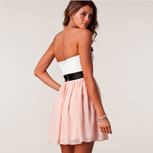Fashion Sexy Women Vestidos Floral Chiffon Lace Backless Prom Wedding Mini Dresses PromotionClothing J4U66