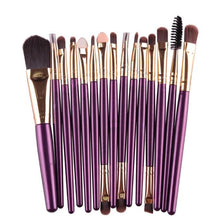 Professional 15pcs Eye Shadow Foundation Eyebrow Lip Brush Makeup Brushes Comestic Tool 1 Set J4U66