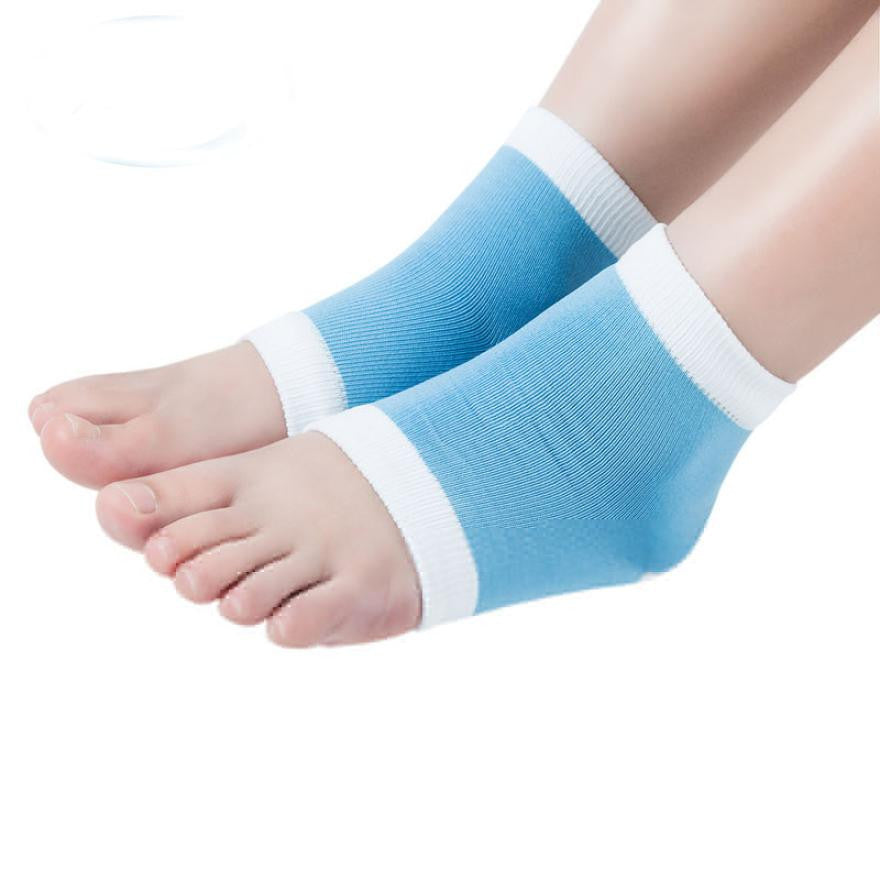 Heel Socks for Dry Hard Cracked Skin Moisturising Open Toe Recovery Socks J4U66