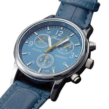 Luxury Fashion Leather Mens Analog Watch Watches Blue & J4U66