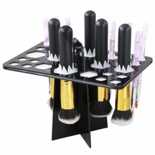 Makeup Folding Collapsible Air Drying Cosmetic Brush Organizing Tree Rack Holder  J4U66