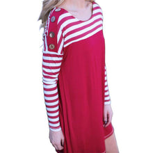 Personality Loose And Comfortable Long Sleeved Button Fringe Dress  J4U66