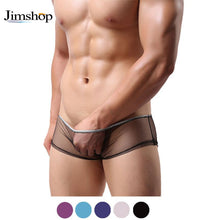 Super Sexy Men's Sheer Underwear Boxers Transparent Underwear Shorts UnderpantsLingerie J4U66