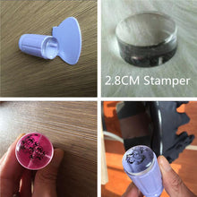 Women Girls Nail Art Stamping Stamper Scraper Image Plate Plastic Print Tool DIY Stencils Nail Image Mold J4U66
