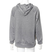 Womens Sequins Casual Long Sleeve Pullover Shirt Hooded Tops Shirt monkingtop Brand  J4U66