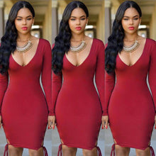 Womens Sexy Dress Long Sleeve Bandage Bodycon Dress  J4U66