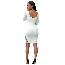 Womens Sexy Dress Long Sleeve Bandage Bodycon Dress  J4U66