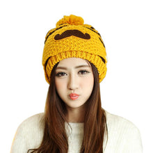 Cute gorro invierno Beard Hat For Women Fashion Beanies with Mouth Mask Hat Knit Cap Face Warm Ear Cap J4U66