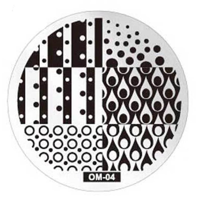 Pattern DIY Nail Art Image Stamp Stamping Plates Manicure Template OM4 J4U66