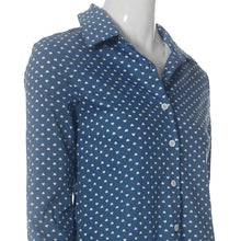 Plus Size Women Blue Long Sleeved Shirt Blusas Femininas Ladies Long Sleeve Backless Blouses Shirt Tops J4U66