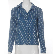 Plus Size Women Blue Long Sleeved Shirt Blusas Femininas Ladies Long Sleeve Backless Blouses Shirt Tops J4U66