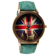 Retro Fashion UK Flag Watch Relogio Feminino Clock Wrist Women Watches Men Quartz Watches Reloj Mujer Motre Femme Luxe J4U66