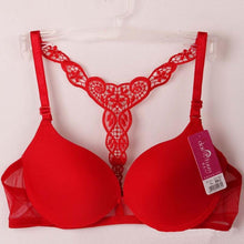 Sexy Fashion Womens Front Closure Lace Racer Back Racerback Push Up Bra J4U66