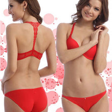 Sexy Fashion Womens Front Closure Lace Racer Back Racerback Push Up Bra J4U66
