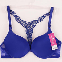 Sexy Fashion Womens Front Closure Lace Racer Back Racerback Push Up Bra J4U66