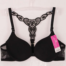 Sexy Fashion Womens Front Closure Lace Racer Back Racerback Push Up Bra J4U66
