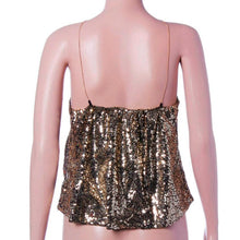Sexy Women Sequins VCondole belt Blouse Tank Tops T-Shirt Women clothing crop top vintage Ropa Mujer J4U66