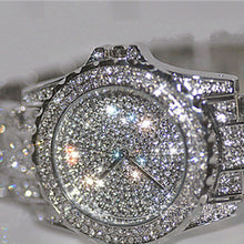 Silver Luxury Women Watch Rhinestone Ceramic Crystal Quartz Watches Lady Dress Watch Quartz Wristwatches Freeshiping J4U66