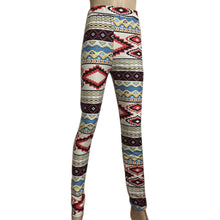 Skinny Geometric Print Stretchy Pants Leggings for Women Sexy Jeggings Pencil Pants J4U66