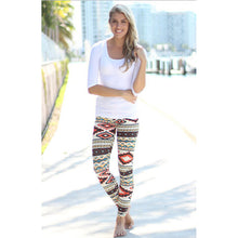 Skinny Geometric Print Stretchy Pants Leggings for Women Sexy Jeggings Pencil Pants J4U66