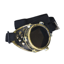 Steampunk Windproof DIY Lens Left Eye Punk Glasses Props  J4U66