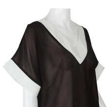 Women Chiffon V-neck Mini Beach DressCover Loose Dresses Fast Shipping J4U66
