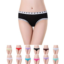 Sweet Heart Bamboo Fiber Underwear Briefs Women Sexy Seamless Panties J4U66