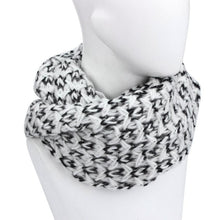 Unisex Men Women Warm Infinity 2 Circle Cable Knitted Cowl Neck Long Scarf Shawl Neck Warmer Ring Pashmina J4U66