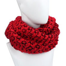 Unisex Men Women Warm Infinity 2 Circle Cable Knitted Cowl Neck Long Scarf Shawl Neck Warmer Ring Pashmina J4U66
