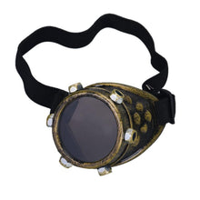 Unisex Women Steampunk Windproof DIY Lens Right Eye Punk Glasses Props  J4U66