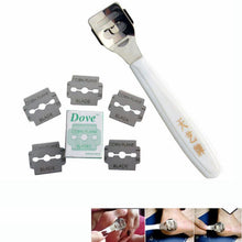 White Callus Corn Hard Skin Remover Shaver Foot Pedicure Kit Feet Blades  J4U66