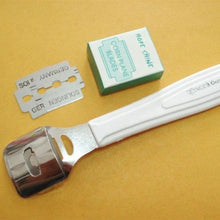White Callus Corn Hard Skin Remover Shaver Foot Pedicure Kit Feet Blades  J4U66