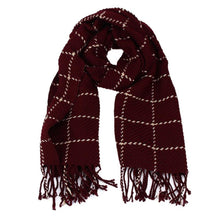 Wide Tassel Big Pashmina Fashion Plaid Cashmere Women Long Scarf Women Soft Wrap Shawl  J4U66