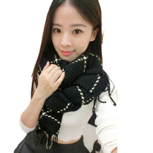 Wide Tassel Big Pashmina Fashion Plaid Cashmere Women Long Scarf Women Soft Wrap Shawl  J4U66