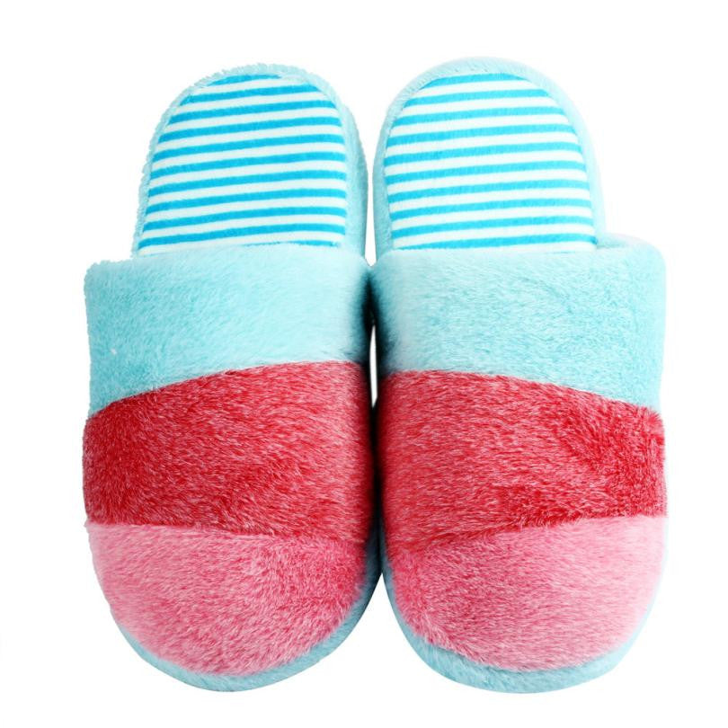 Soft Warm Lovely Velvet Women Ladies Home Anti Slip Slippers Indoor Shoes Cotton Slippers Soft Shoes J4U66