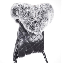 Warm And Elegant Women Full Finger Leather Warm Cashmere Gloves Mittens Screen  J4U66