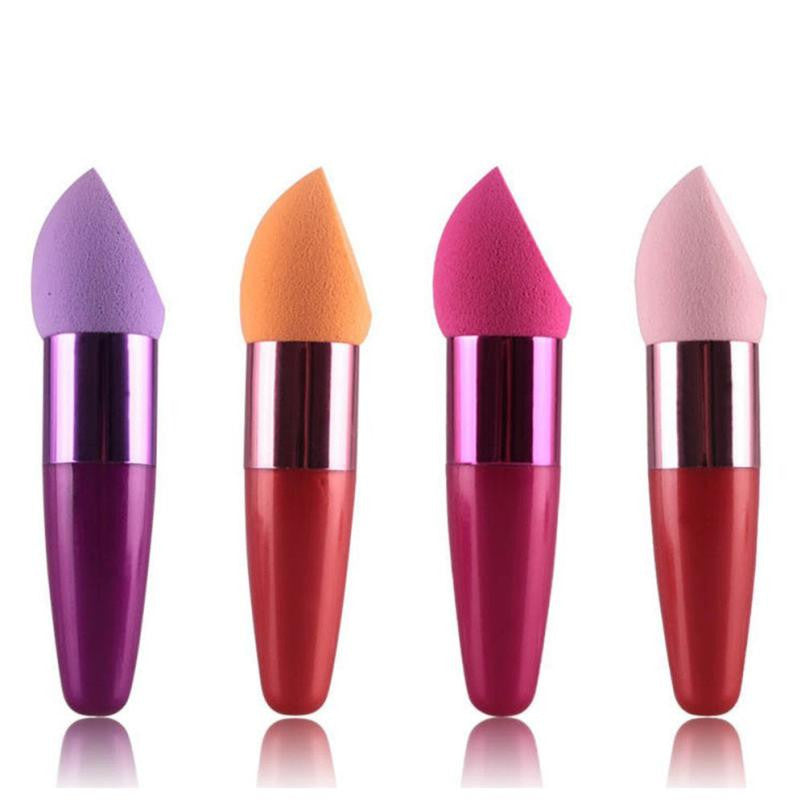 Women Cosmetic Liquid Cream Foundation Concealer Sponge Lollipop Brush J4U66