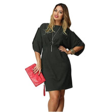 Women Dress Lady Oversize Loose Pullover Party Solid Mini Dress Plus Big Size XXXXXXL J4U66