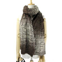 Women Gradient Color Women Knit Wool Thick Scarf Shawl Wrap Neck Warmer Fast Shipping J4U66