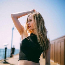 Women Knitted Loose Crop Tops Casual Strap Knitting Cotton Casual Sleeveless Tank Tops Famous Brand J4U66