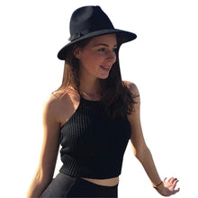 Women Knitted Loose Crop Tops Casual Strap Knitting Cotton Casual Sleeveless Tank Tops Famous Brand J4U66