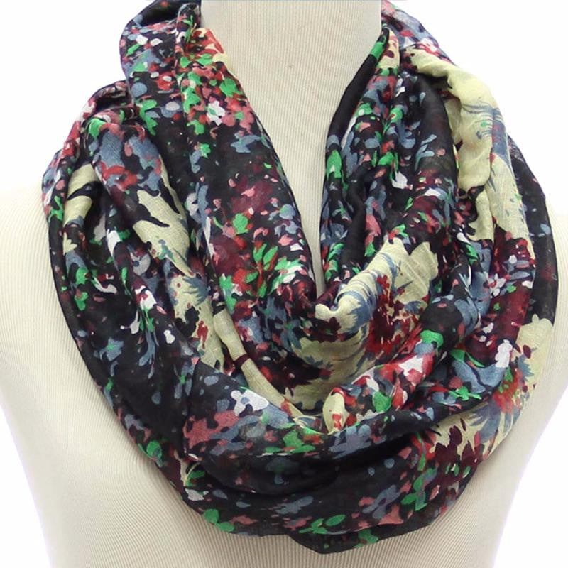 Women Ladies Floral Pattern Voile Long Muffler Shawls Head Muslim Hijab Long Wrap Scarves/Scarf J4U66