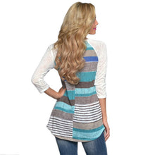 Women Raglans Baseball T Shirt Lace Pocket Slogan Tee Shirts Fashion Stripe Long Sleeve Boho Style Tops J4U66