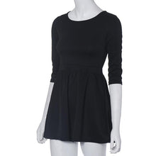 Women Sexy Club Dress Three Quarter Evening Party Bodycon Mini Skater Dress Plus Size J4U66