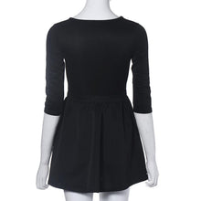 Women Sexy Club Dress Three Quarter Evening Party Bodycon Mini Skater Dress Plus Size J4U66