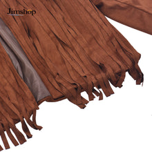Women Tops Womens Ladies Slim Tassels Top Blouse Outwear Coat Jacket For Jaqueta Chaqueta J4U66